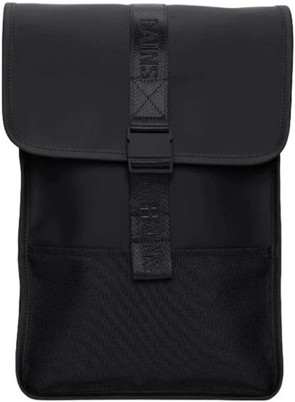 Rains , Black Backpack for Rainy Days ,Black unisex, Sizes: ONE SIZE