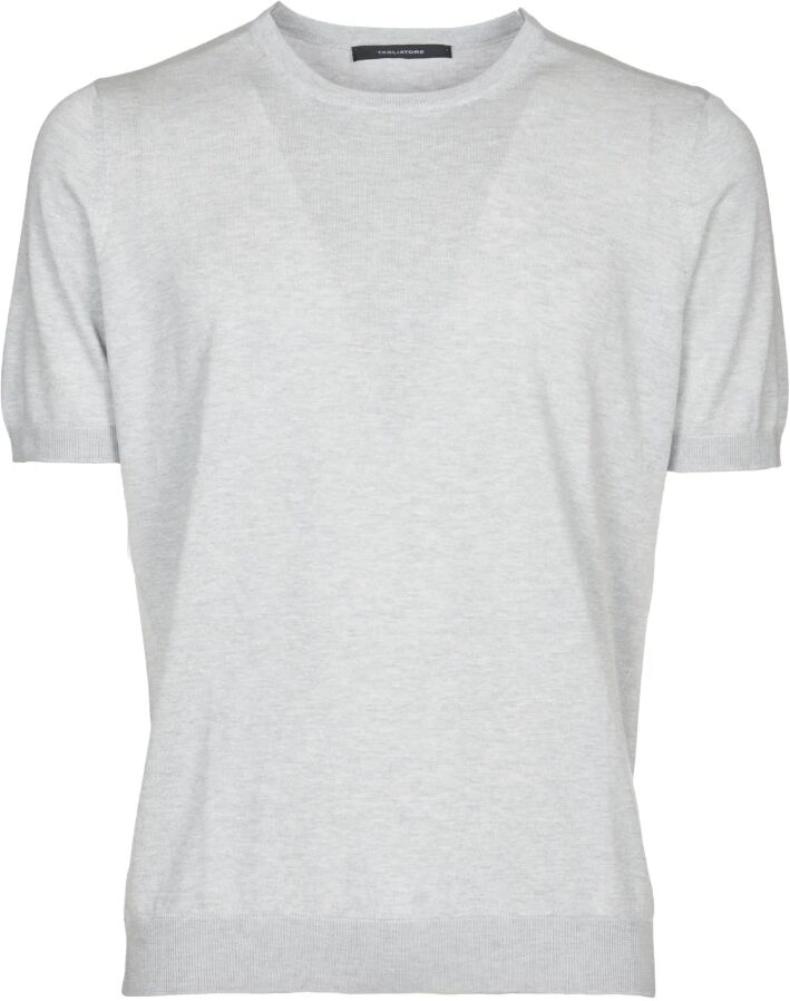 Tagliatore , Men's Clothing T-Shirts & Polos Grey Ss24 ,Gray male, Sizes: L, M, 2XL