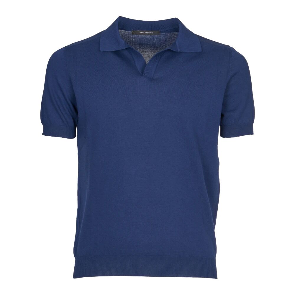 Tagliatore , Men's Clothing T-Shirts & Polos Blue Ss24 ,Blue male, Sizes: M, L, 2XL