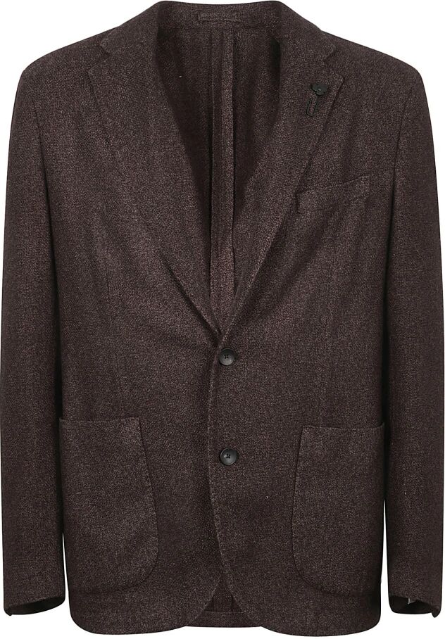 Lardini , Men's Clothing Outerwear Brown Aw23 ,Brown male, Sizes: L