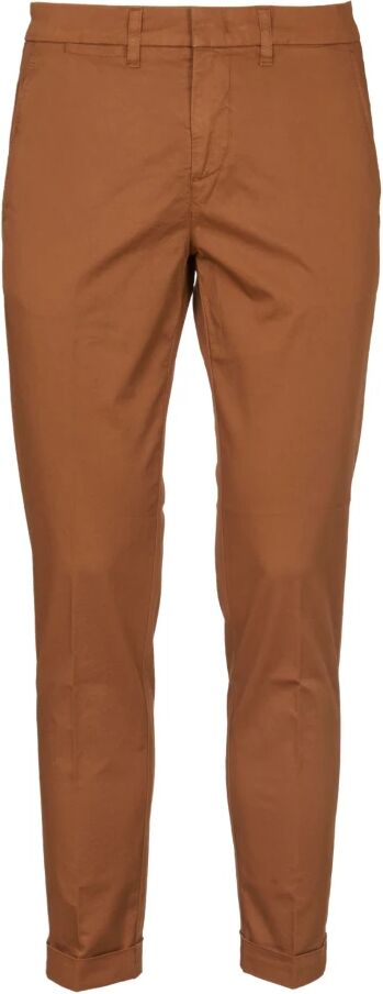 Fay , Men's Clothing Trousers Brown Ss24 ,Brown male, Sizes: W35, W34, W33, W36, W32