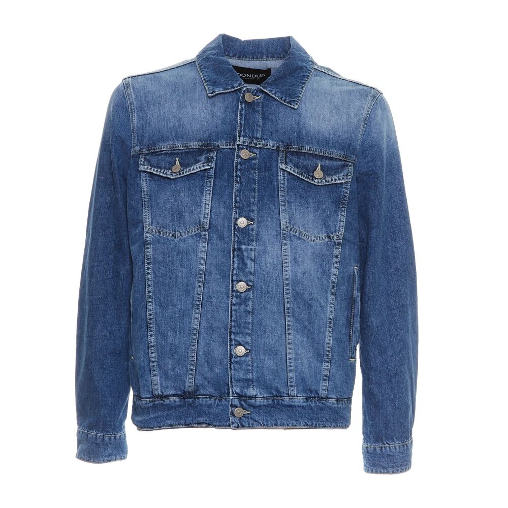 Dondup , Men's Clothing Jackets & Coats Denim Blue Ss24 ,Blue male, Sizes: S, M, L, 2XL