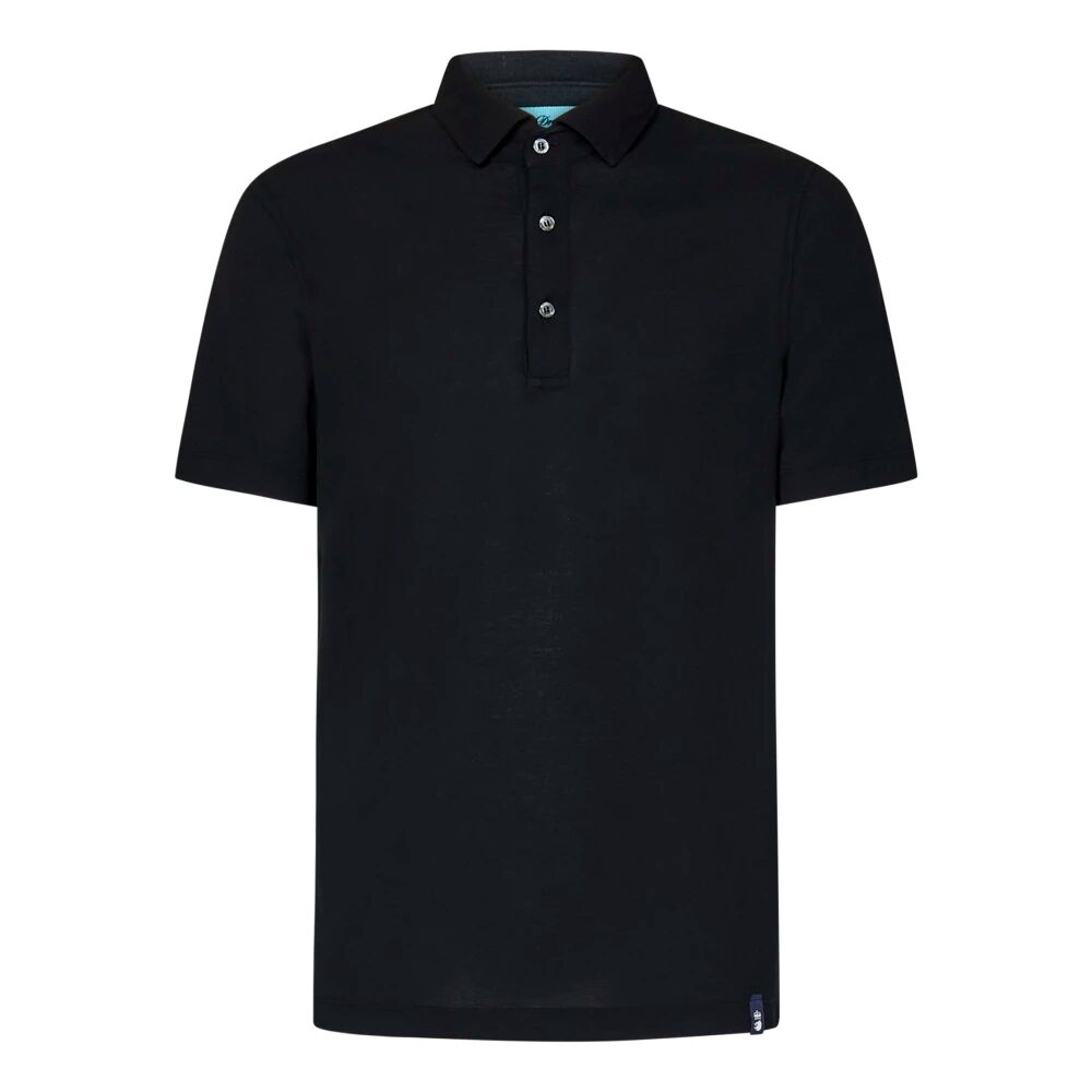 Drumohr , Men's Clothing T-Shirts & Polos Black Ss24 ,Black male, Sizes: S, 2XL, M