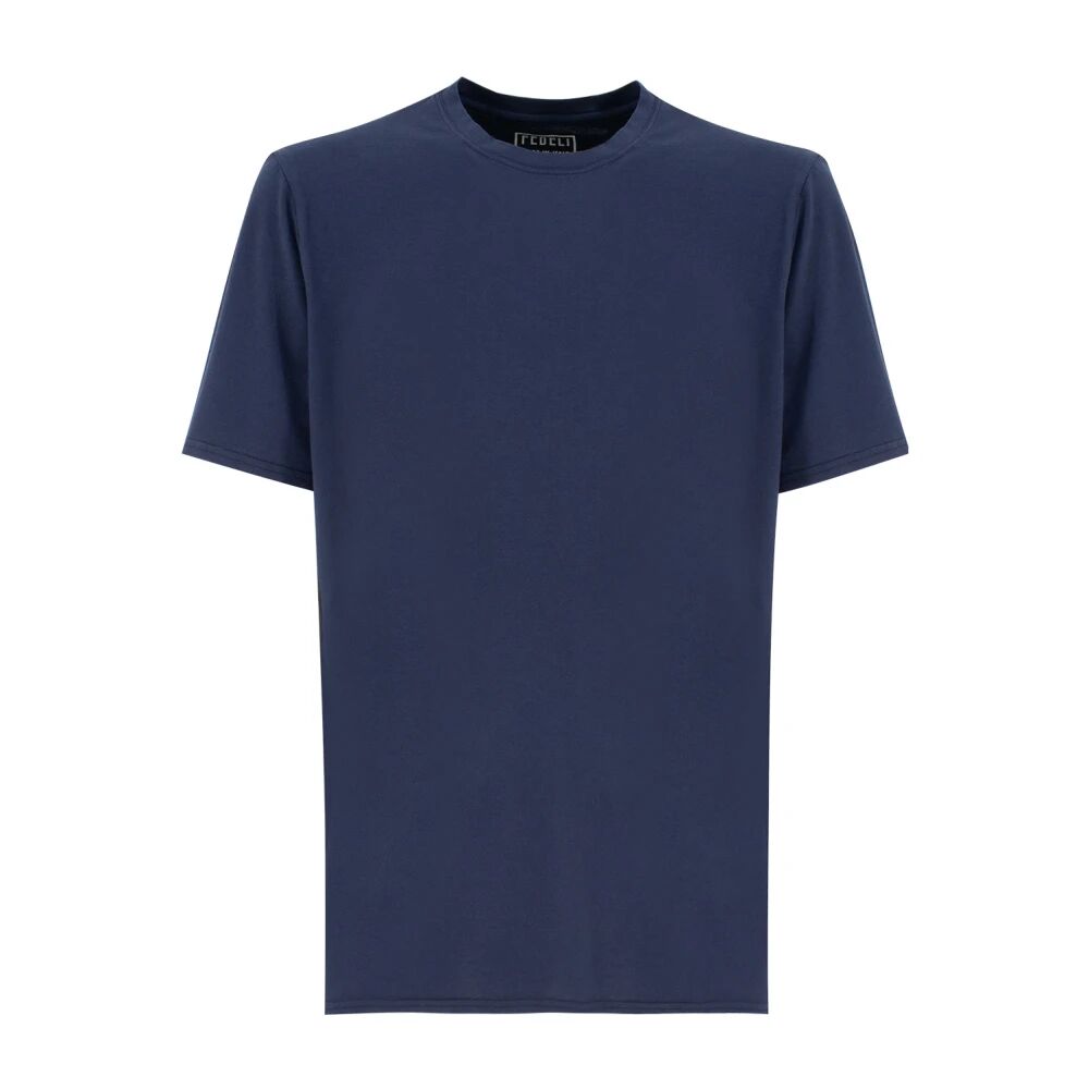 Fedeli , Men's Clothing T-Shirts & Polos 626 Ss24 ,Blue male, Sizes: 3XL, 4XL, 2XL, 5XL, XL