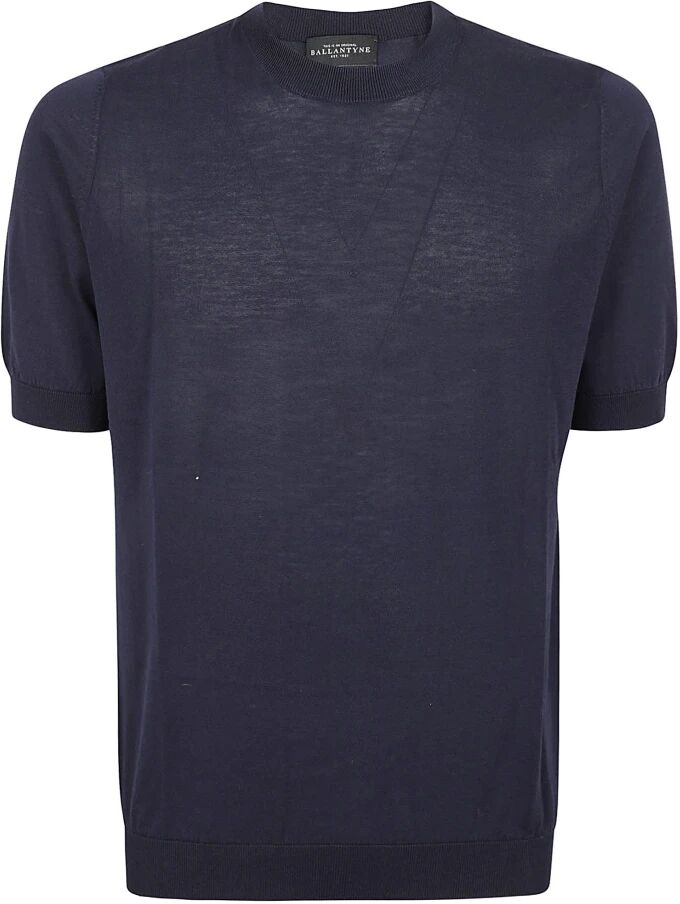 Ballantyne , Men's Clothing T-Shirts & Polos Blue Ss24 ,Blue male, Sizes: 2XL, 3XL, XL