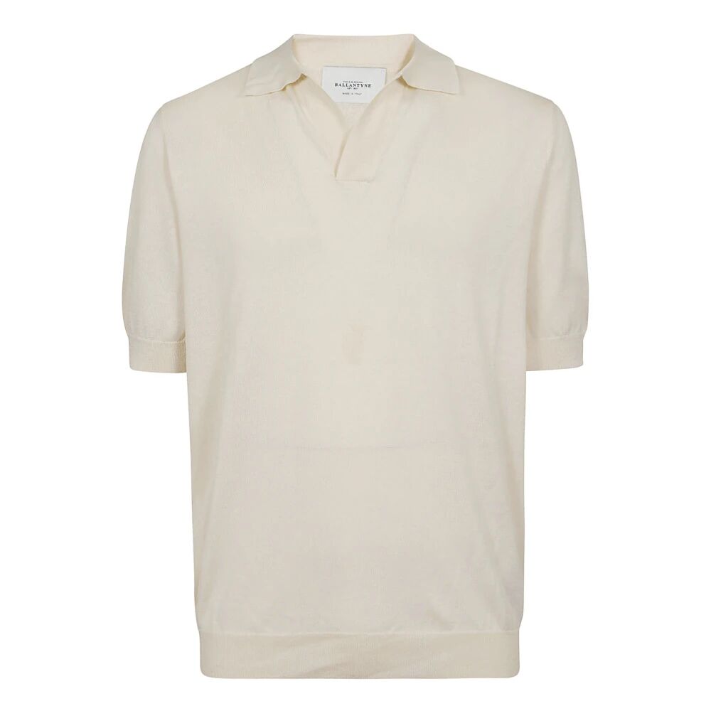 Ballantyne , Men's Clothing T-Shirts & Polos White Ss24 ,Beige male, Sizes: XL, 2XL, 3XL, L, M