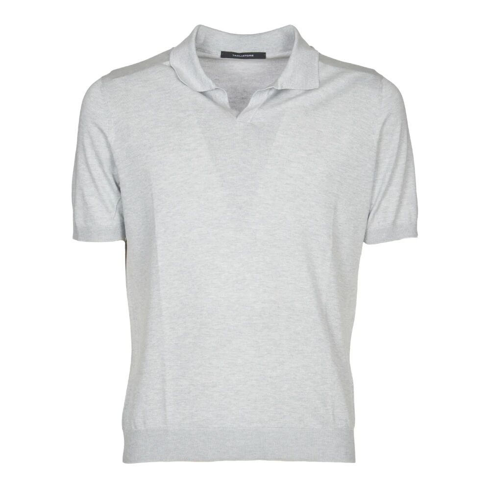 Tagliatore , Men's Clothing T-Shirts & Polos Grey Ss24 ,Gray male, Sizes: L