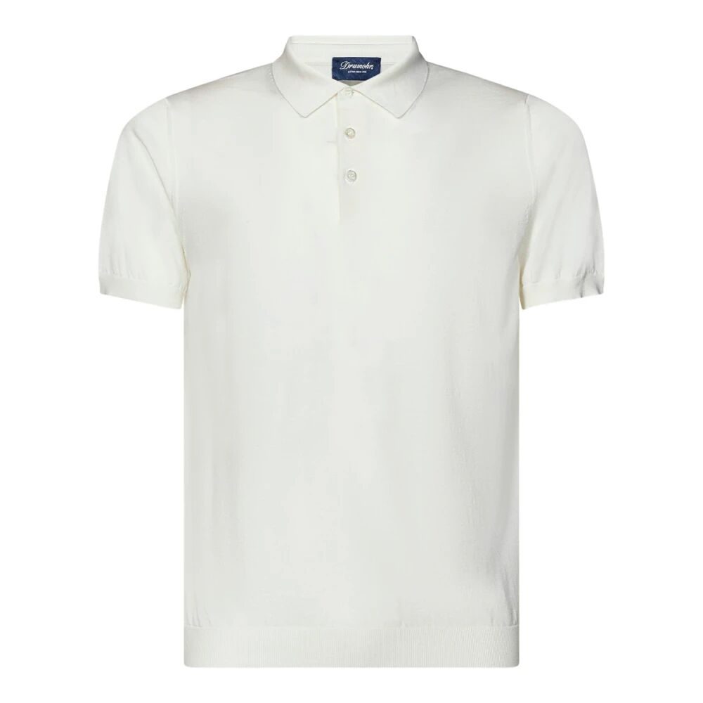 Drumohr , Men's Clothing T-Shirts & Polos White Ss24 ,White male, Sizes: M, 2XL, 4XL, 3XL