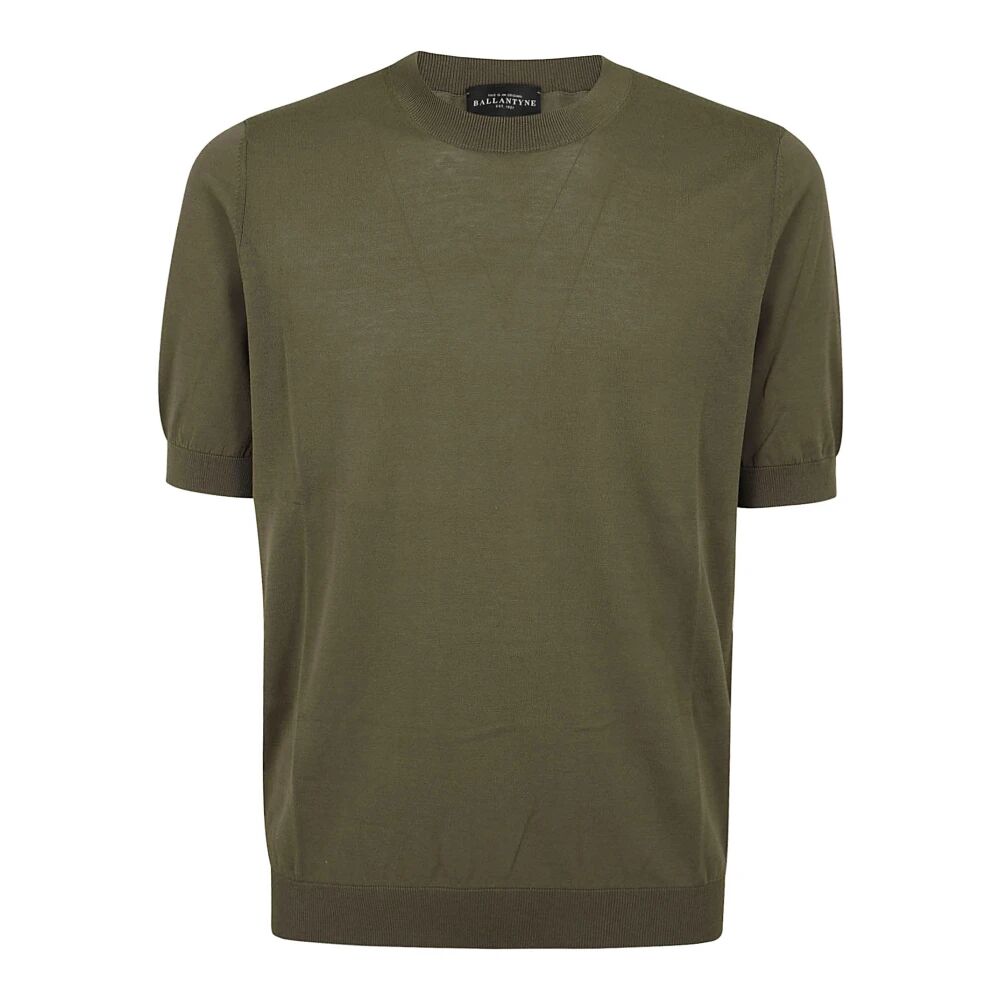 Ballantyne , Men's Clothing T-Shirts & Polos Green Ss24 ,Green male, Sizes: 2XL, XL, 3XL