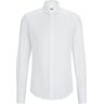 Boss , 97% Cotton 3% Elastane Shirt ,White male, Sizes: 3XL, M, L, S, 4XL, XL