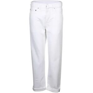 Dior Vintage , Pre-owned Cotton jeans ,White female, Sizes: 2XS