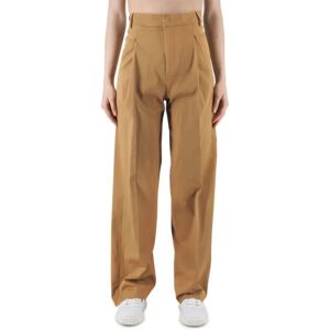 Hinnominate , Wide Trousers ,Brown female, Sizes: M, S