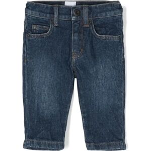 Hugo Boss , Blue Stretch Cotton Denim Baby Boy Pants ,Blue unisex, Sizes: 3 Y, 9 M, 12 M