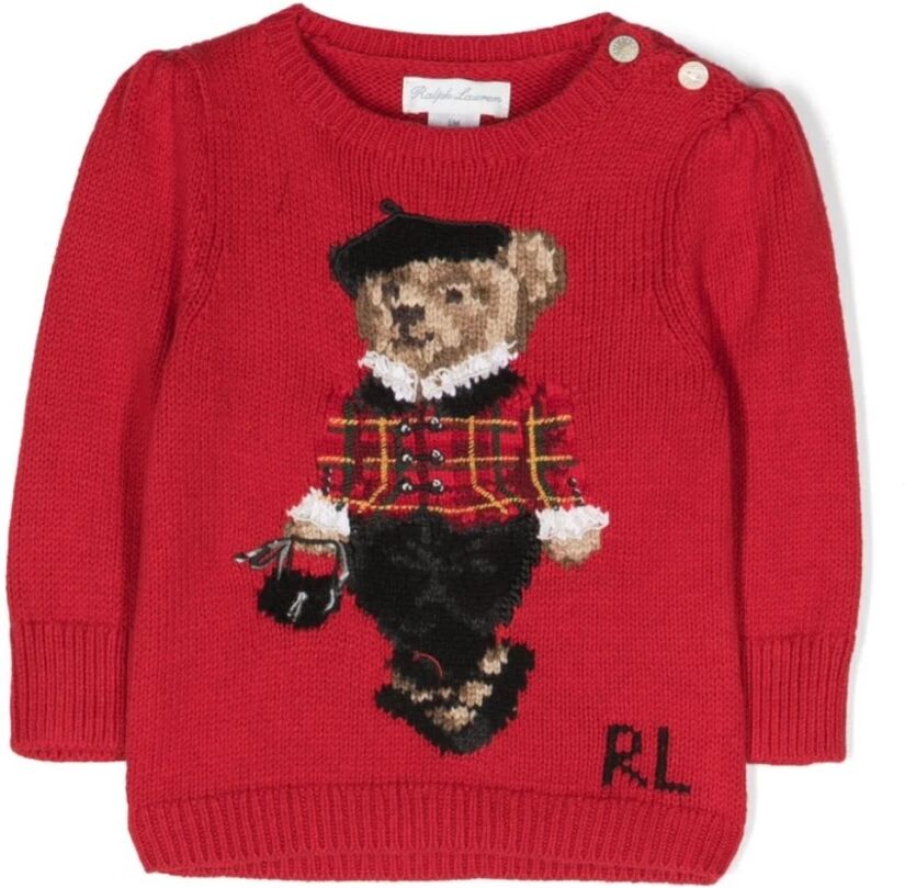 Ralph Lauren , Boy's Clothing Knitwear Red Noos ,Red male, Sizes: 9 M, 3 M, 6 M