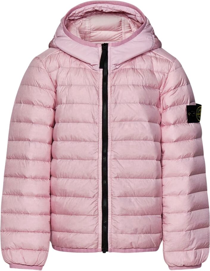 Stone Island , Boy's Clothing Jackets & Coats Pink Ss24 ,Pink male, Sizes: 12 Y, 6 Y, 14 Y