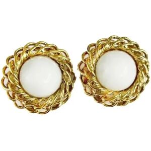 Chanel Vintage , Pre-owned Metal earrings ,Yellow female, Sizes: ONE SIZE