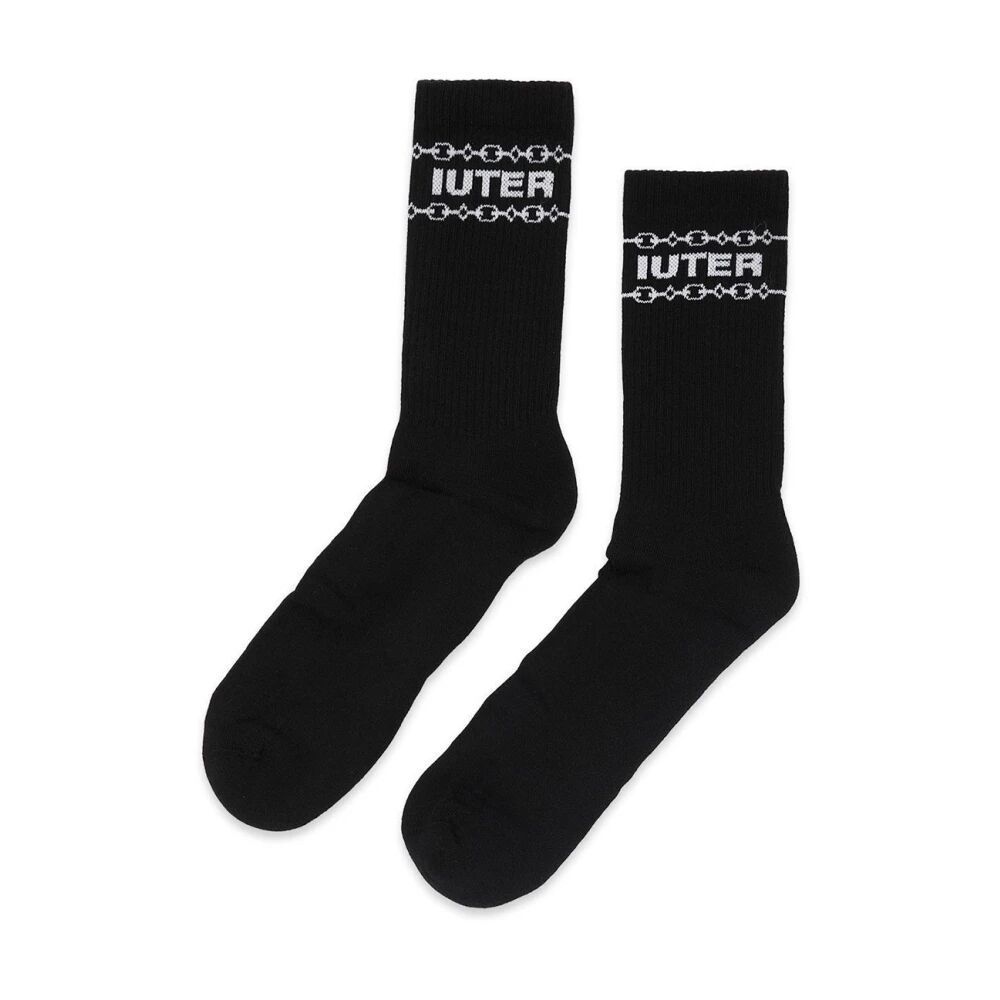 Iuter , Calzini Chain Socks ,Black male, Sizes: ONE SIZE