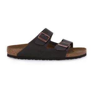 Birkenstock , Dark Brown Leather Sandals ,Brown male, Sizes: 8 UK