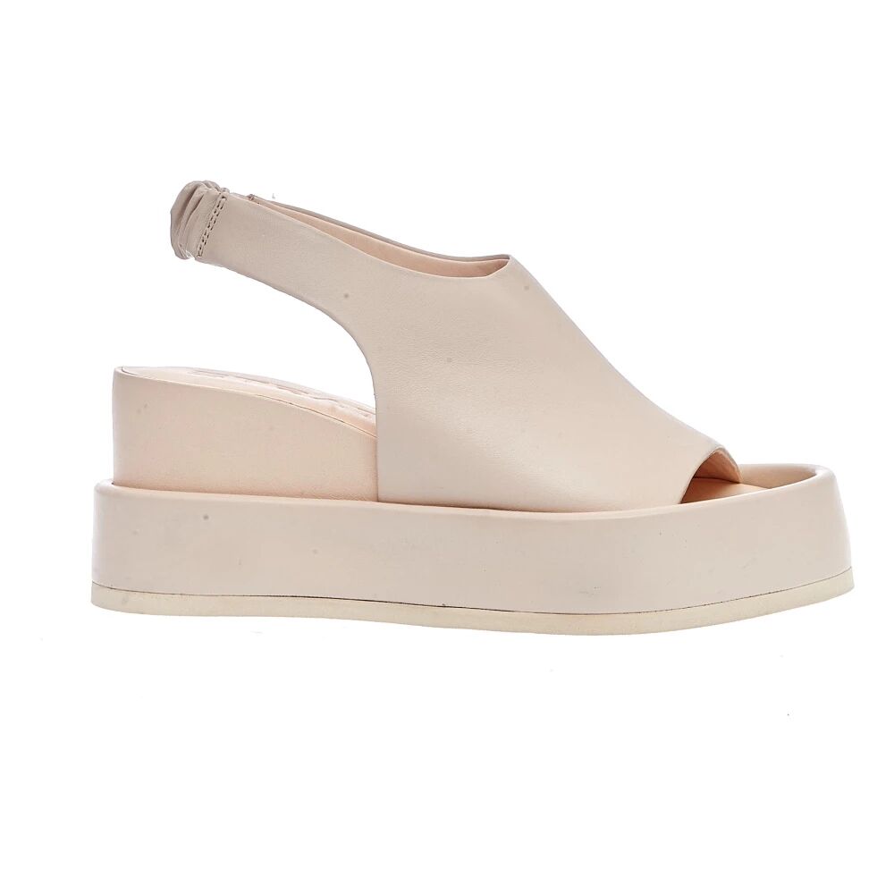 Strategia , Women&s Shoes Wedges ,Beige female, Sizes: 7 UK, 4 UK