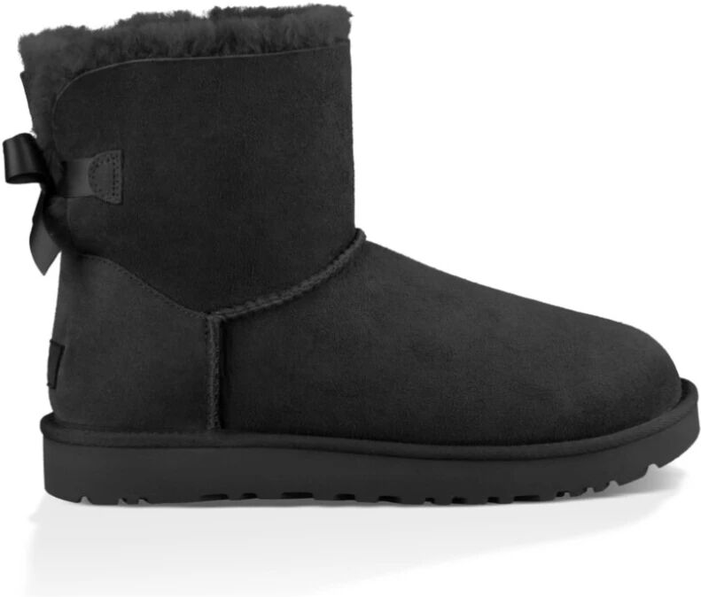 UGG , Mini Bailey Bow II Boot ,Black female, Sizes: 3 UK