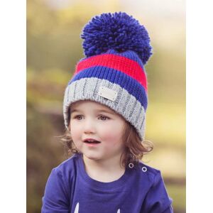 Blade & Rose   Red and Blue Striped Bobble Hat