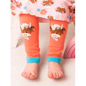 Blade & Rose UK Blade & Rose   Bonnie Highland Cow Junior Leggings   Unisex Leggings For Babies & Toddlers   Sizes 0-4 Years