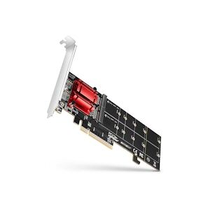 AXAGON PCEM2-ND PCIe Adapter For Two M.2 SSDs with Software Raid