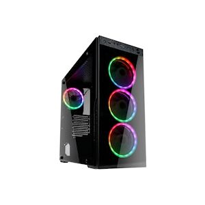 Kolink Horizon Midi Tower RGB Gaming Case - Black Tempered Glass