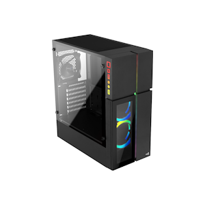 Aerocool Playa Midi-Tower, Tempered Glass - Black