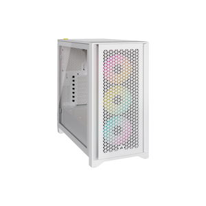 Corsair iCUE 4000D RGB AIRFLOW Mid-Tower Case - White (CC-9011241-WW)