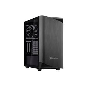 Silverstone Seta A1 ATX Mid-Tower - Black & Grey Tempered Glass