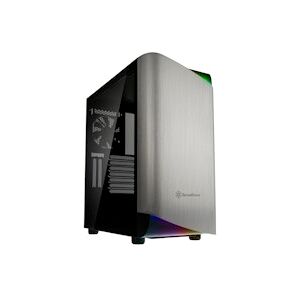 Silverstone Seta A1 ATX Mid-Tower - Black & Silver Tempered Glass