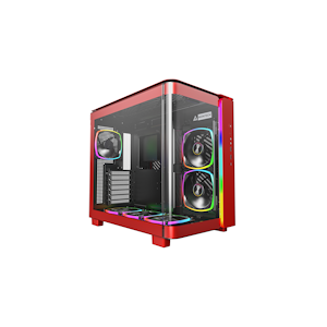 Montech KING 95 PRO Midi-Tower, Tempered Glass, ARGB - Red