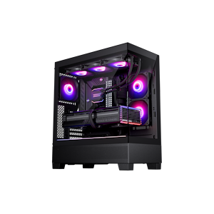 Phanteks XT View ATX Case Tempered Glass Windows, Black