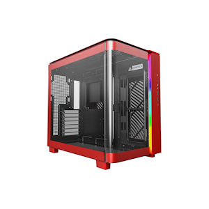 Montech KING 95 Midi-Tower, Tempered Glass, ARGB - Red