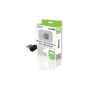 ADDON Wireless AC Dual Band 600Mbps Nano USB Adapter (AWU650)