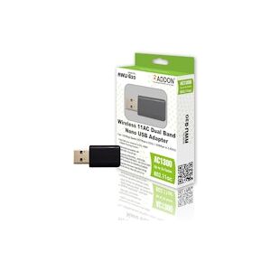 ADDON AWU-G30 Dual-Band Wireless AC1300 Nano USB Network Adapter