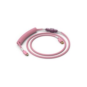 Glorious Coiled Cable USB-C to USB-A – Prism Pink (GLO-CBL-COIL-PP)