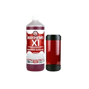 Mayhems - PC Coolant - X1 Premix - Eco Friendly Series, UV Fluorescent, 1 Litre, Blood Red