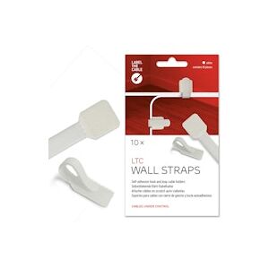 LTC Wall, Cable Management Clips Self-Adhesive (White)