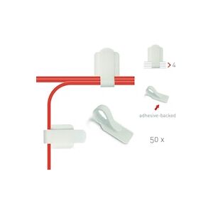 LTC Pro Wall, Cable Management Clips Self-Adhesive (white)