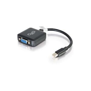 C2G 20cm Mini DisplayPort Male to VGA Female Adapter Converter - Black (84315)