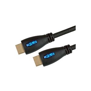 Overclockers UK OcUK Value 3m Blue LED HDMI v2.0 Braided Cable (99HD4-03BL)