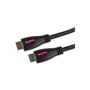 Overclockers UK OcUK Value 2m Red LED HDMI v2.0 Braided Cable (99HD4-02RD)