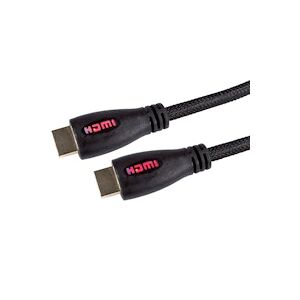 Overclockers UK OcUK Value 5m Red LED HDMI v2.0 Braided Cable (99HD4-05RD)