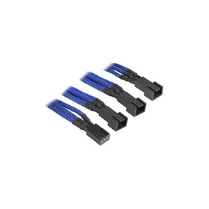 BitFenix Alchemy 3pin x3 Fan adaptor extension 60cm - Blue