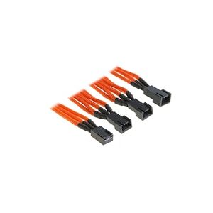 BitFenix Alchemy 3-Pin to 3x 3-Pin Adapter 60cm - sleeved orange/black