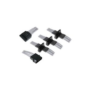 BitFenix Alchemy Molex to 4x SATA Adapter 20 cm - sleeved silver/black