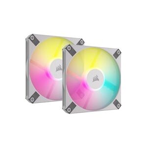 Corsair AF120 RGB SLIM 120mm RGB PWM Fan Dual Pack - White