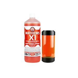 Mayhems - PC Coolant - X1 Premix - Eco Friendly Series, UV Fluorescent, 1 Litre, Orange